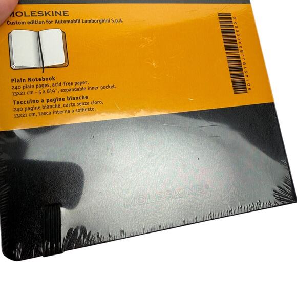 Lamborghini Moleskine Embossed Notebook Diary Sealed 240 Pages - Picture 7 of 7
